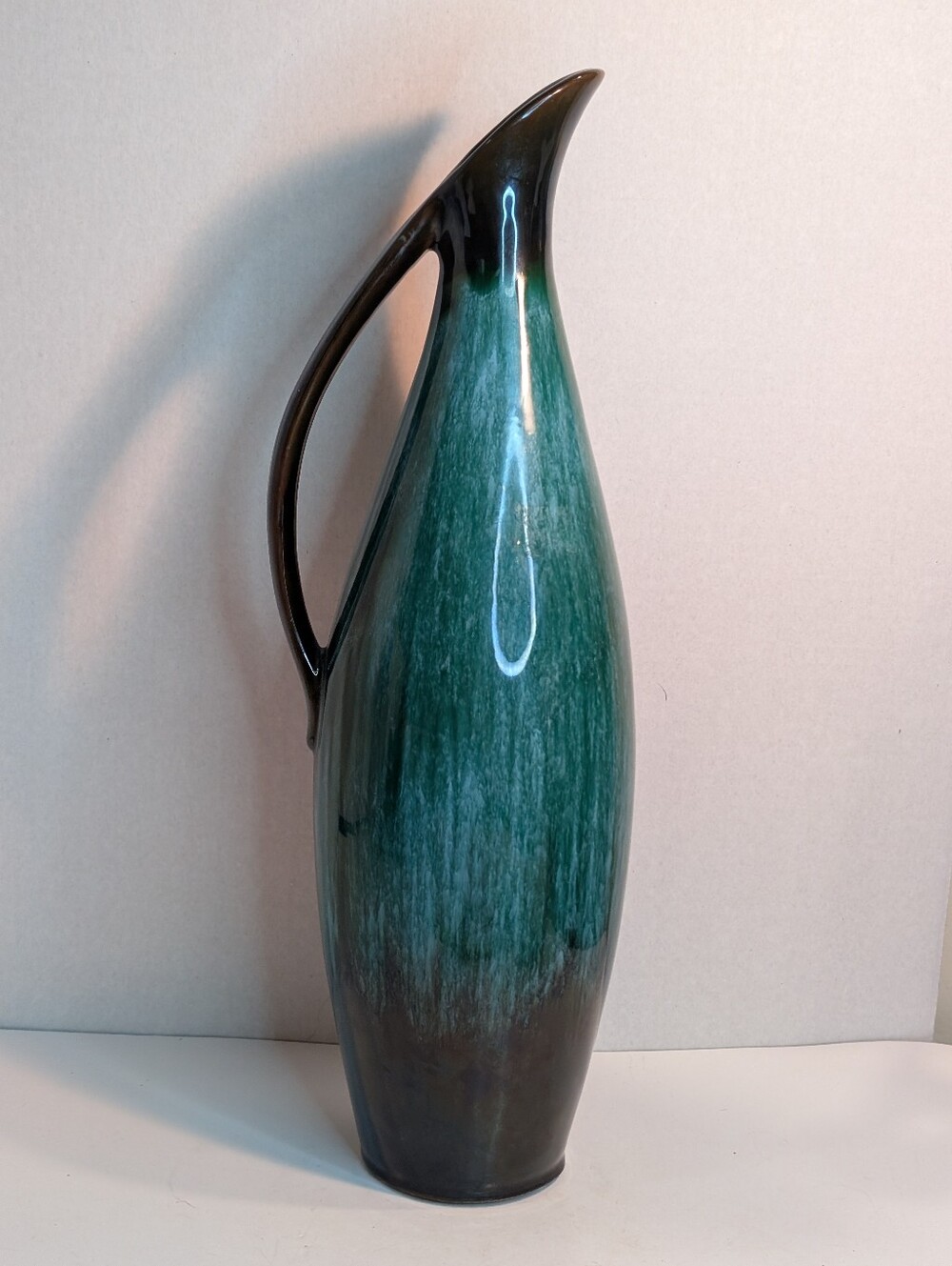 Vintage BMP Blue Mountain Pottery Tall Pitcher Jug.